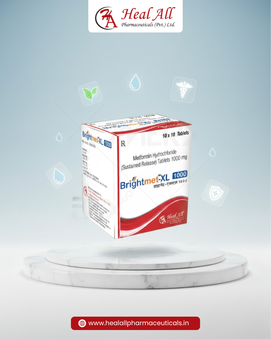 Brightmet-XL 1000 | Heal All Pharma