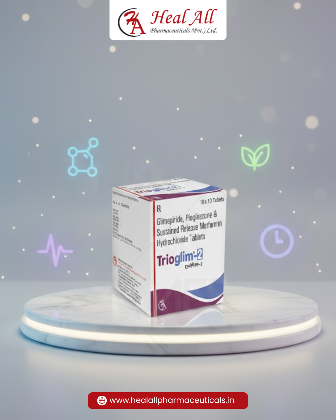 Trioglim - 2 | Heal All Pharma