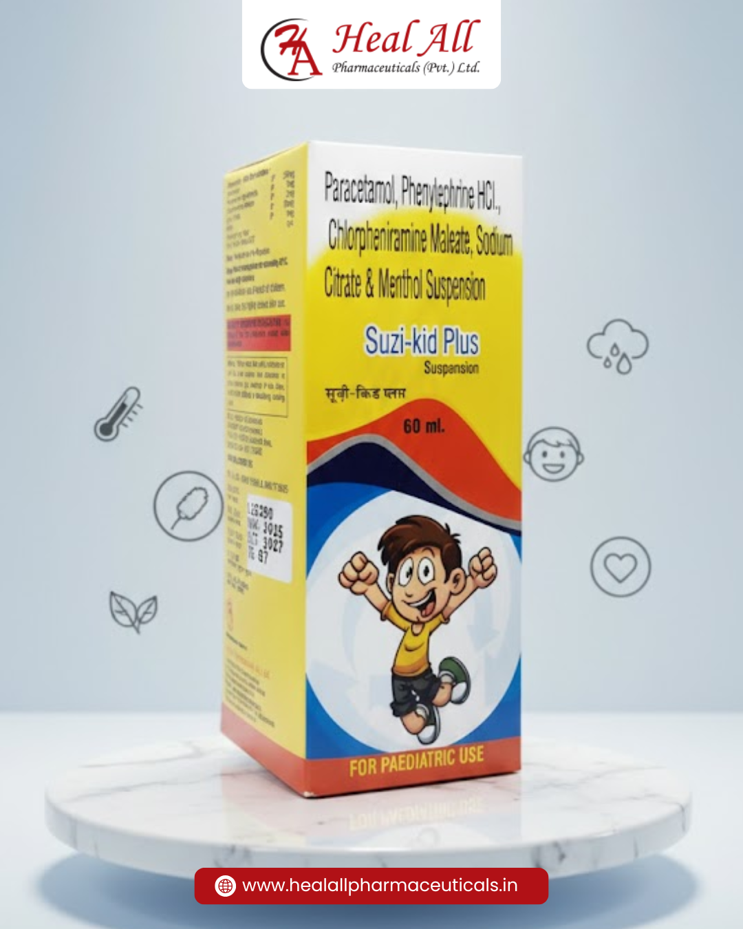 Suzi-Kid Plus Suspension | Heal All Pharma