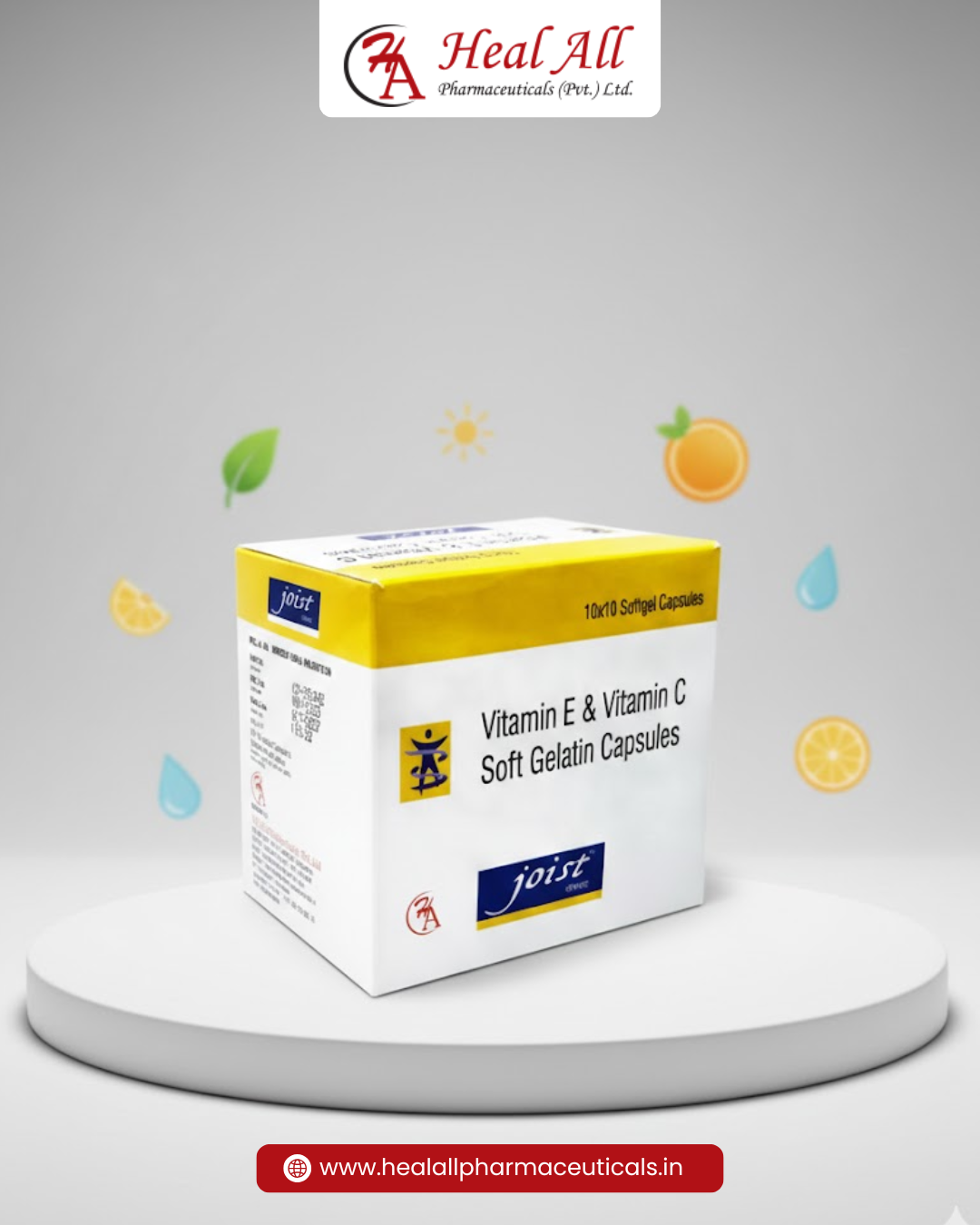 JOIST Vitamin E & Vitamin C Soft Gelatin Capsules