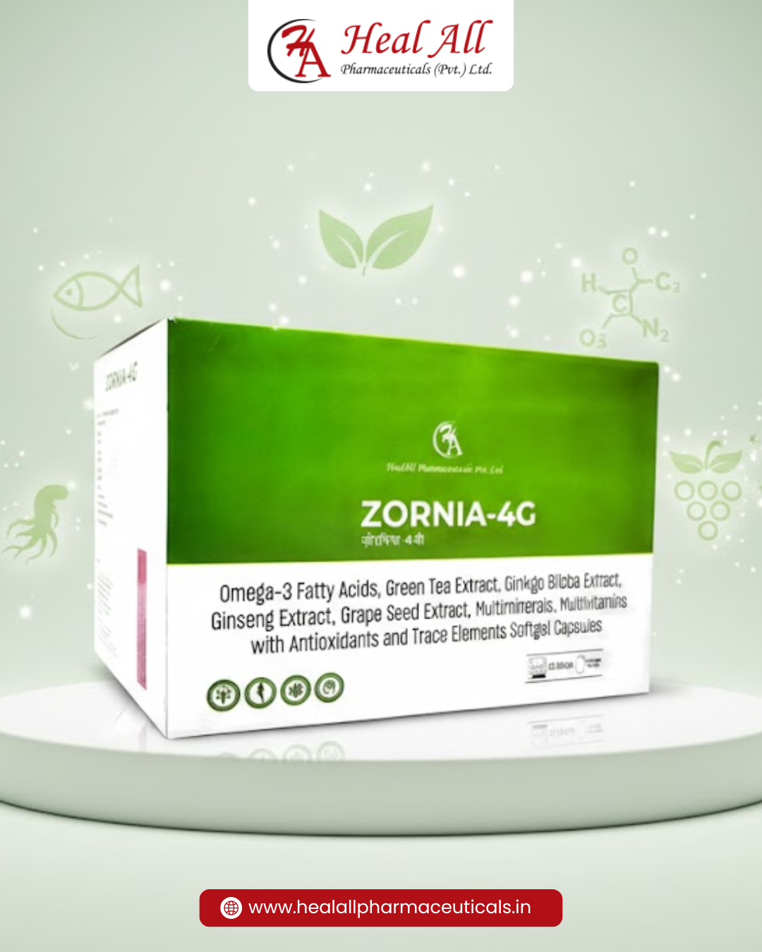 ZORNIA-4G Softgel Capsules | Heal All Pharma