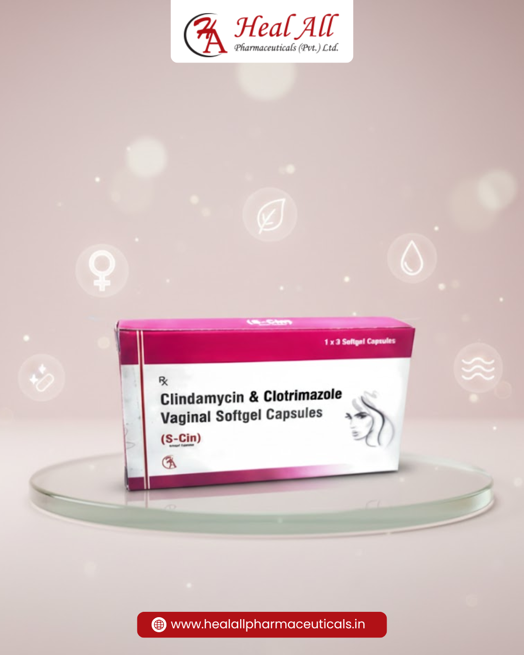 S-CIN Vaginal Softgel Capsules | Heal All Pharma