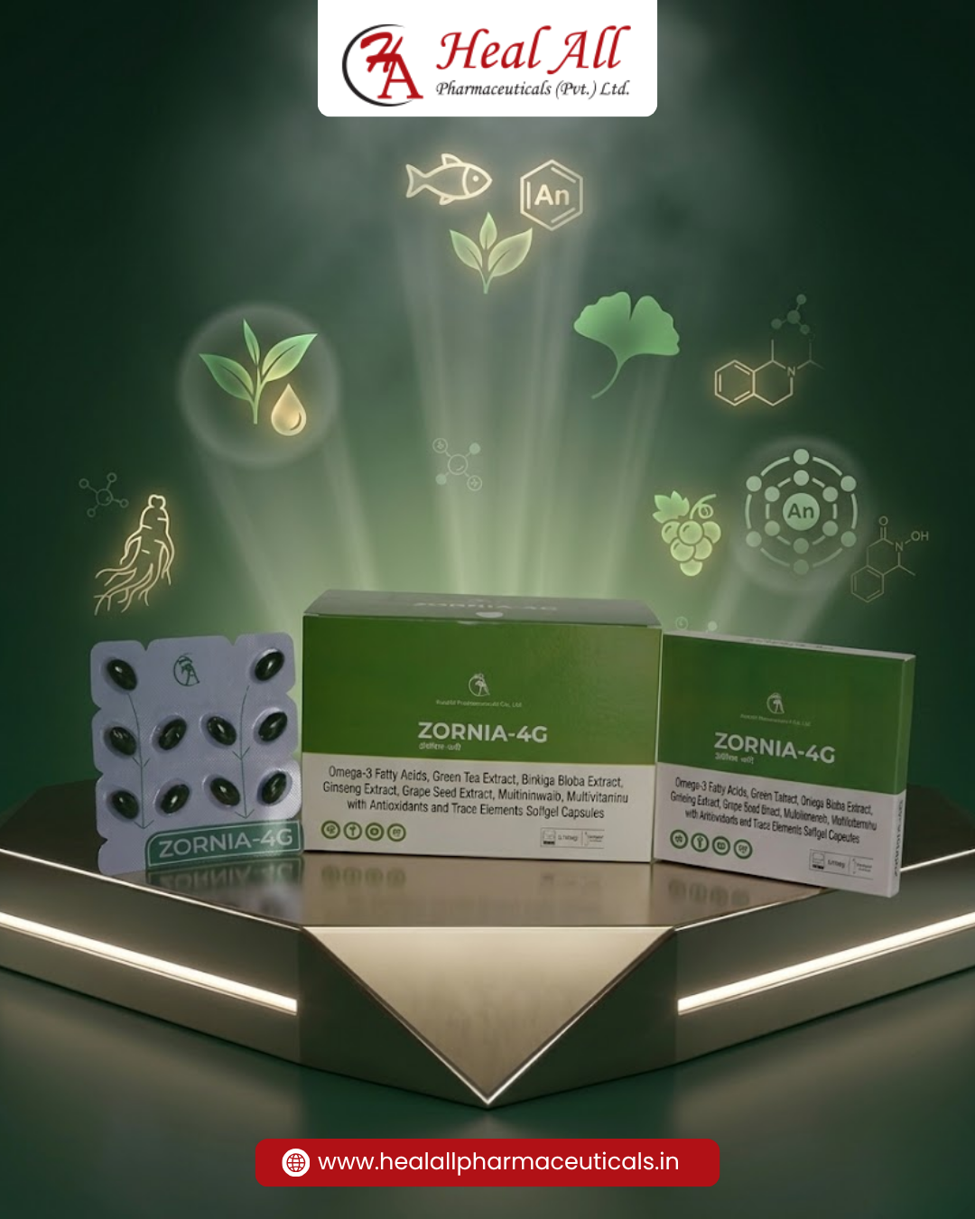 ZORNIA-4G Softgel Capsules | Heal All Pharma